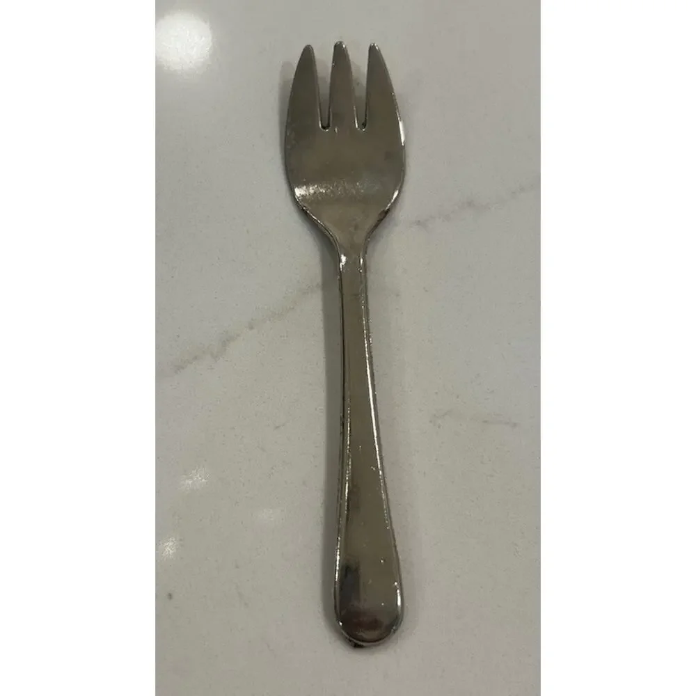 Vtg Leonard‎ Small Silver Plated 5” Children's Fork Made in Italy MCM